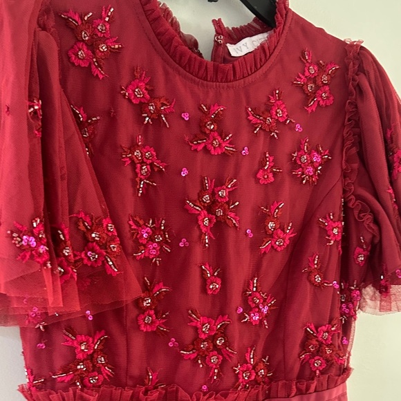 Ivy City Red Beaded Anastasia Tulle
Dress Tiered - Picture 8 of 8